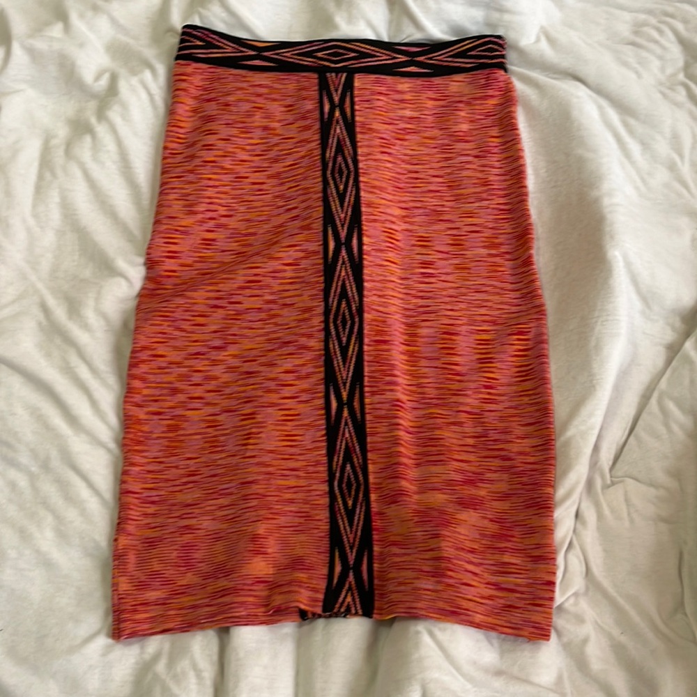 Bebe Tribal Print Skirt